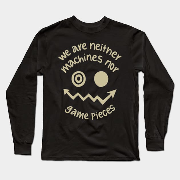 We Are Neither Long Sleeve T-Shirt by Plan8